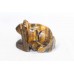 Handmade Natural tiger's eye gemstone mouse figure Decorative gift item K 12